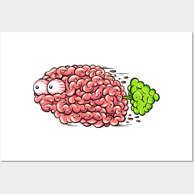 Brain Fart (front print) Wall Art by Joe Tamponi